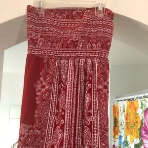 Strapless summer top